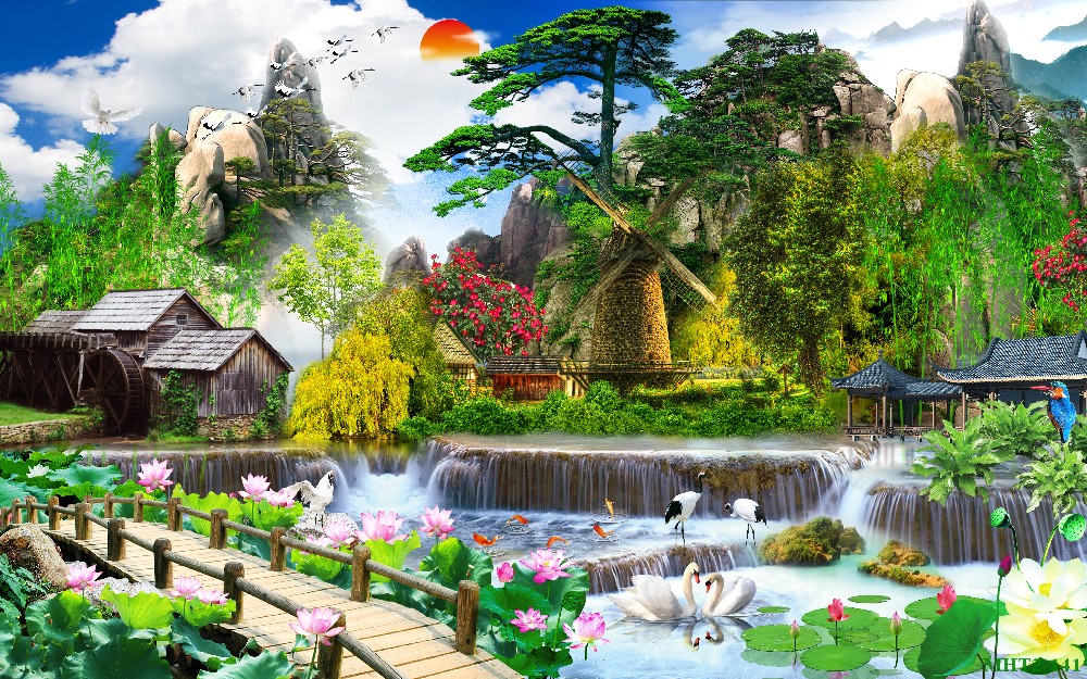 Phong cảnh sơn thủy hữu tình MHT2-141